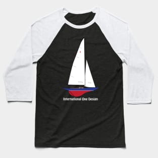 International One Design - IOD - Sailboat Baseball T-Shirt